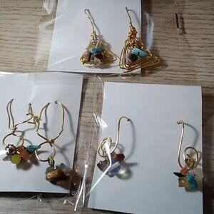 gemsttone earrings nwt 3 pairs